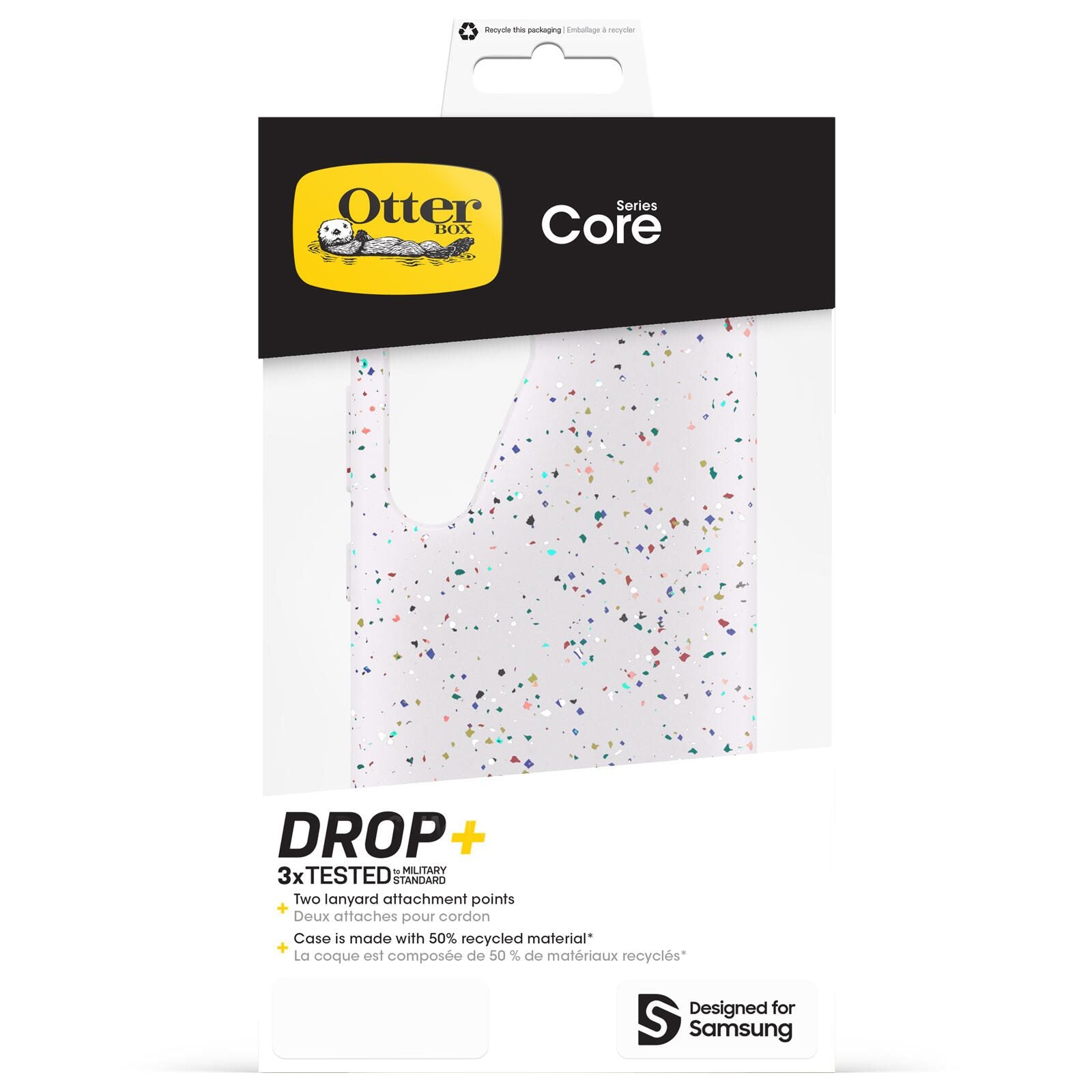 OtterBox Core Samsung Galaxy S24 Sprinkles - white OtterBox Core Samsung Galaxy S24 Sprinkles - white